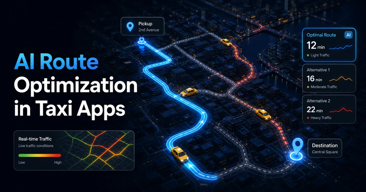 AI Route Optimization in Taxi Apps