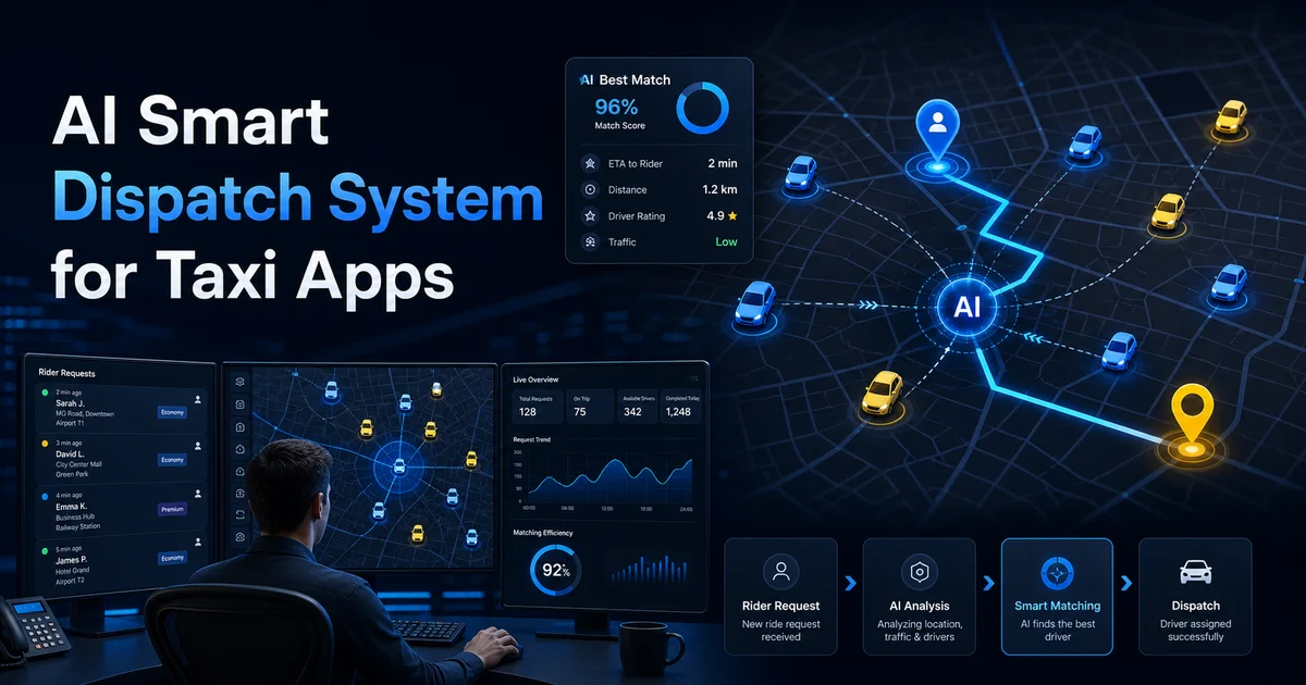 AI Smart Dispatch System for Taxi Apps