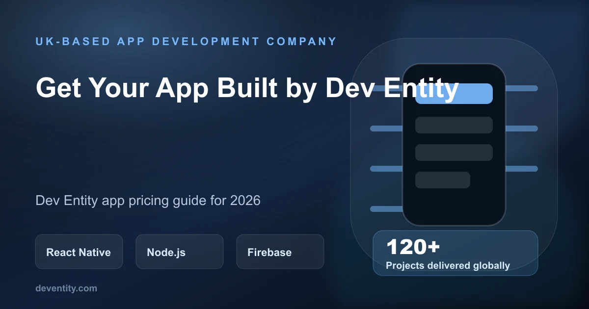 Get Your App Built by Dev Entity