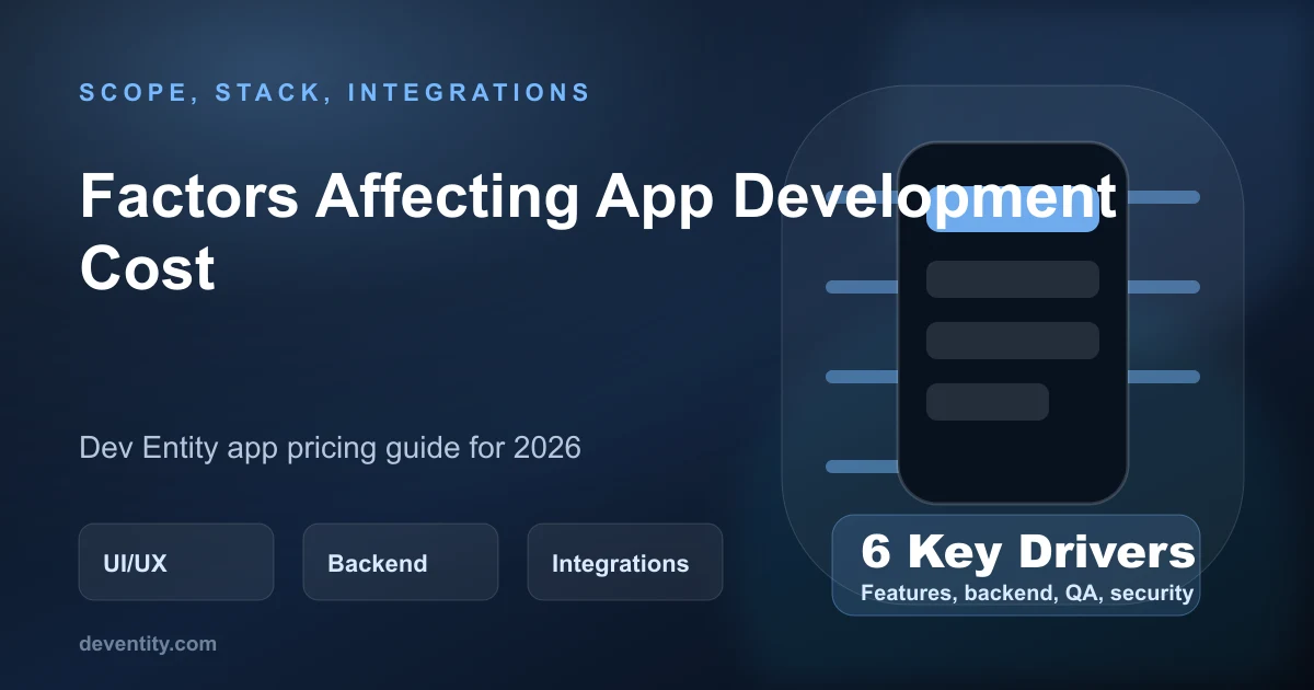 Factors Affecting App Development Cost