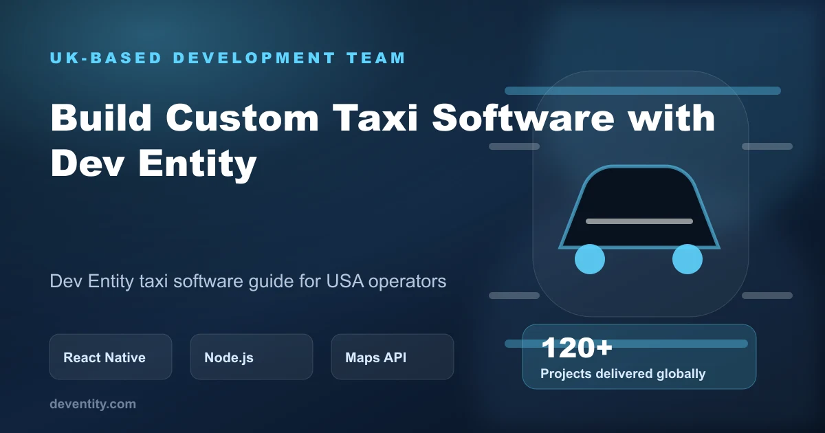Build Custom Taxi Software with Dev Entity