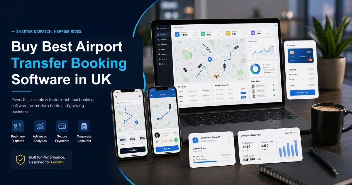 Buy Best Airport Transfer Booking Software in UK
