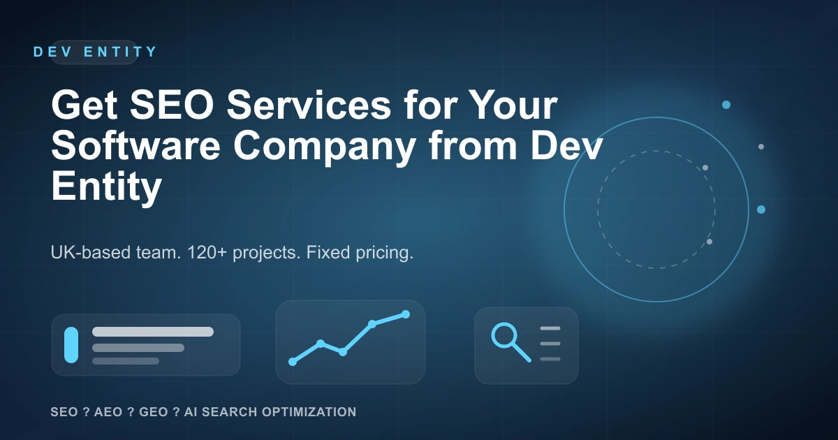 Get SEO Services for Your Software Company from Dev Entity