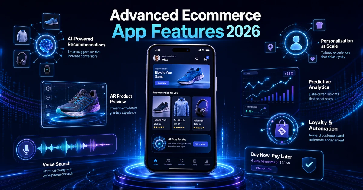 Advanced Ecommerce App Features 2026
