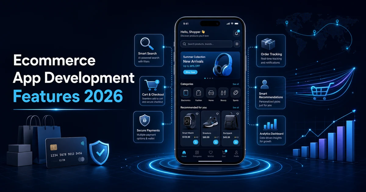 Ecommerce App Development Features 2026
