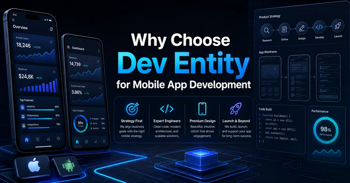 Why choose Dev Entity for mobile app development