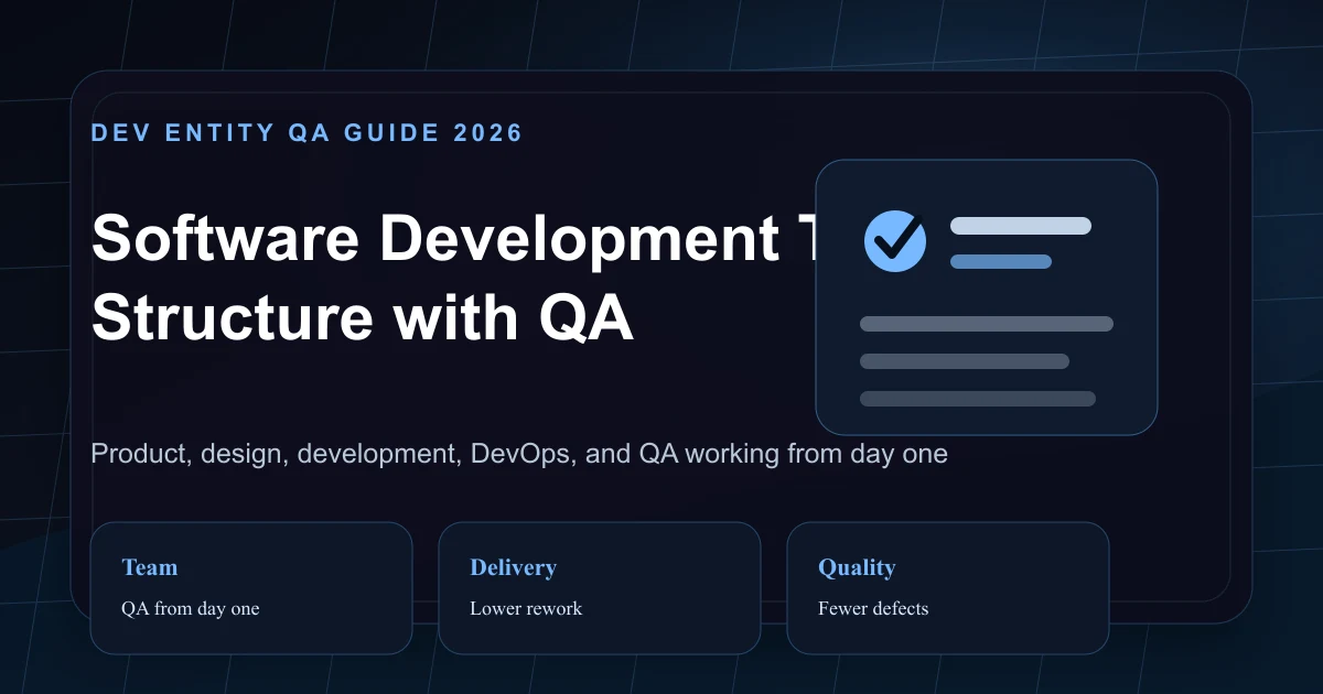 Software Development Team Structure with QA