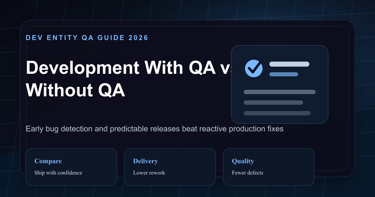 Development With QA vs Without QA